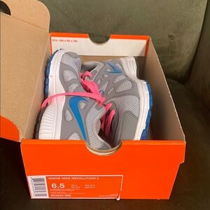 Nike Gray and Pink Athletic Sneakers